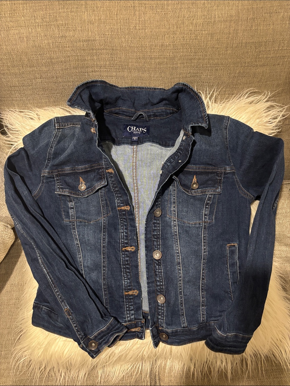 Chaps Indigo Blue Denim Jacket